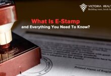 E stamp at home in the office