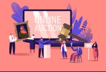 Auctioneer conducts leidt veilingmeester veiling