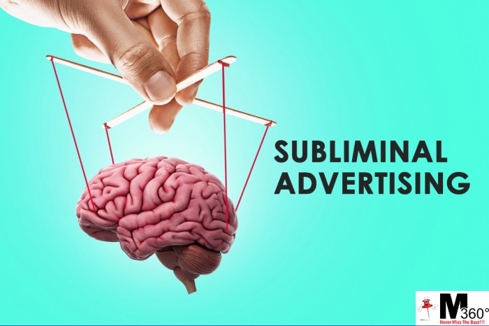 Is profiling a form of subliminal advertising