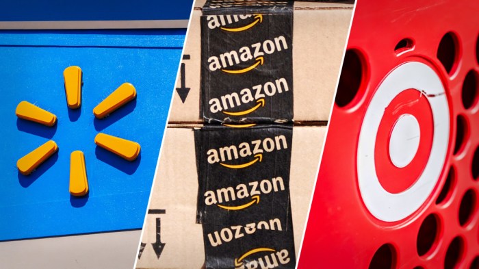 Wal mart goes after amazon com